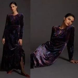 Fall is here. This is THE dress! Anthropologie Velvet Burn-Out Maxi Dress